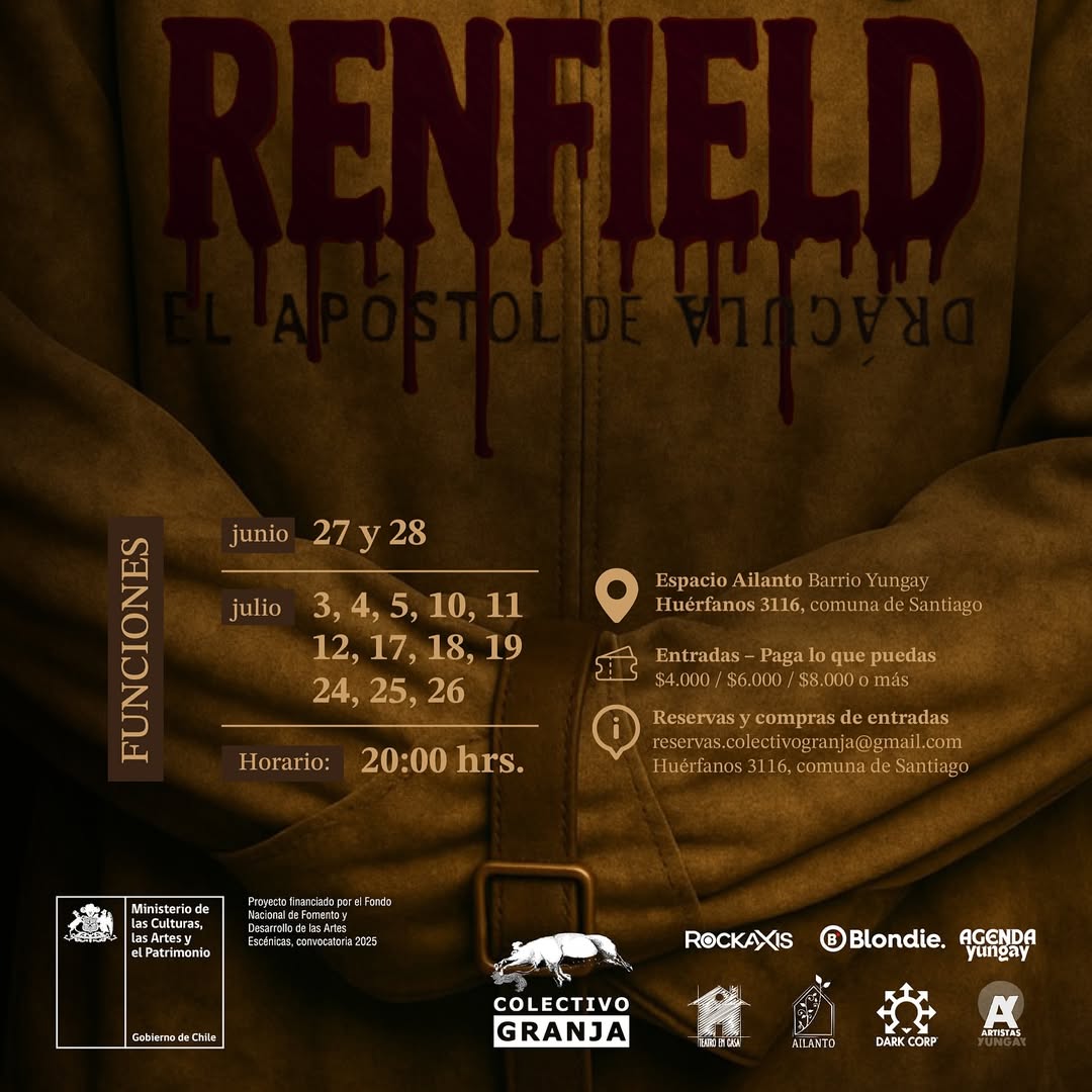 Obra ''Renfield, el apóstol de Drácula'' llega al Barrio Yungay